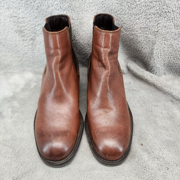 Clarks Shoes Womens Size 7.5 Brown Leather Chelsea Boots *Read* - Picture 3 of 13